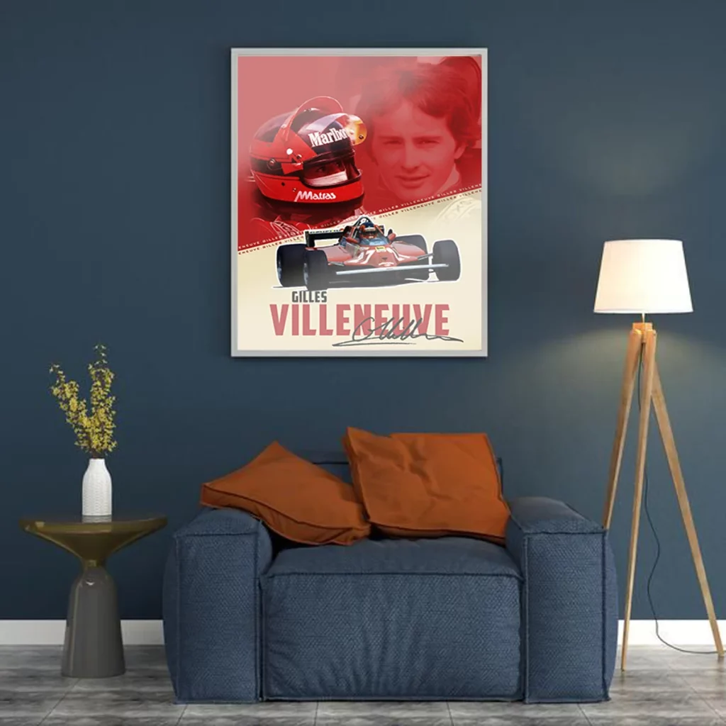 A Gilles Villeneuve Poster The Speed Legend Local Waltham Cross