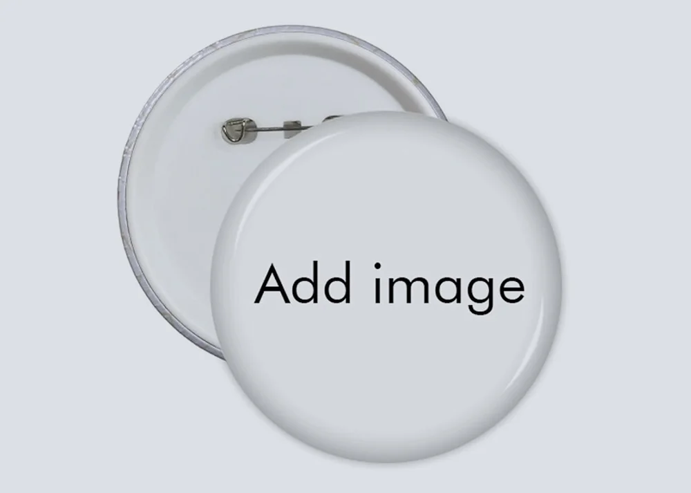 custom round pin badge button