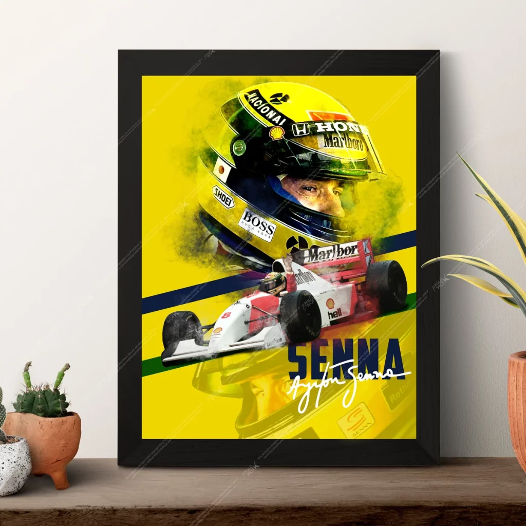 a1 ayrton senna poster