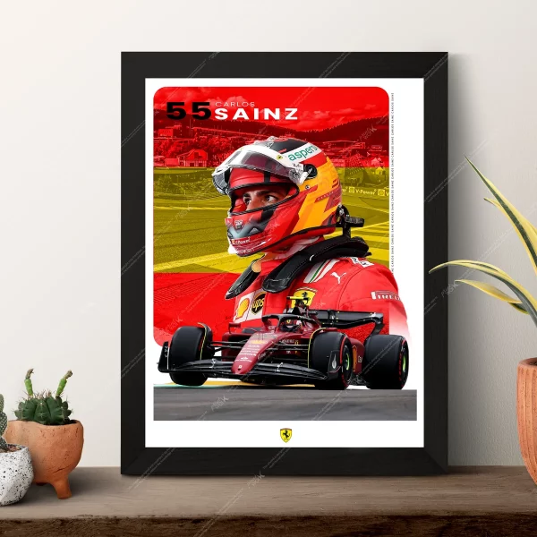 a1 carlos sainz poster