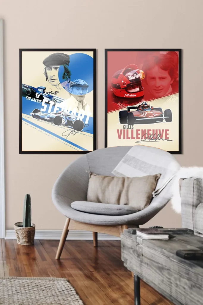 f1 posters bring race track life