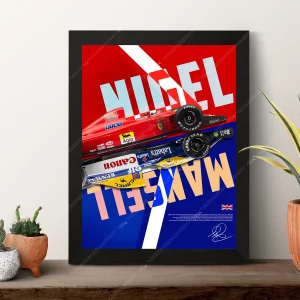 nigel mansell poster f1