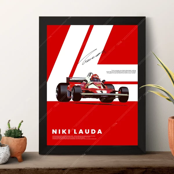 niki lauda a1 formula poster uk