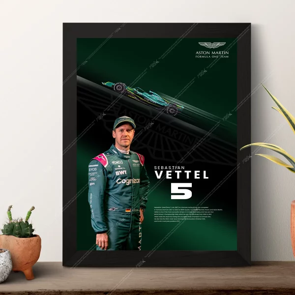 a3 sebastian vettel poster