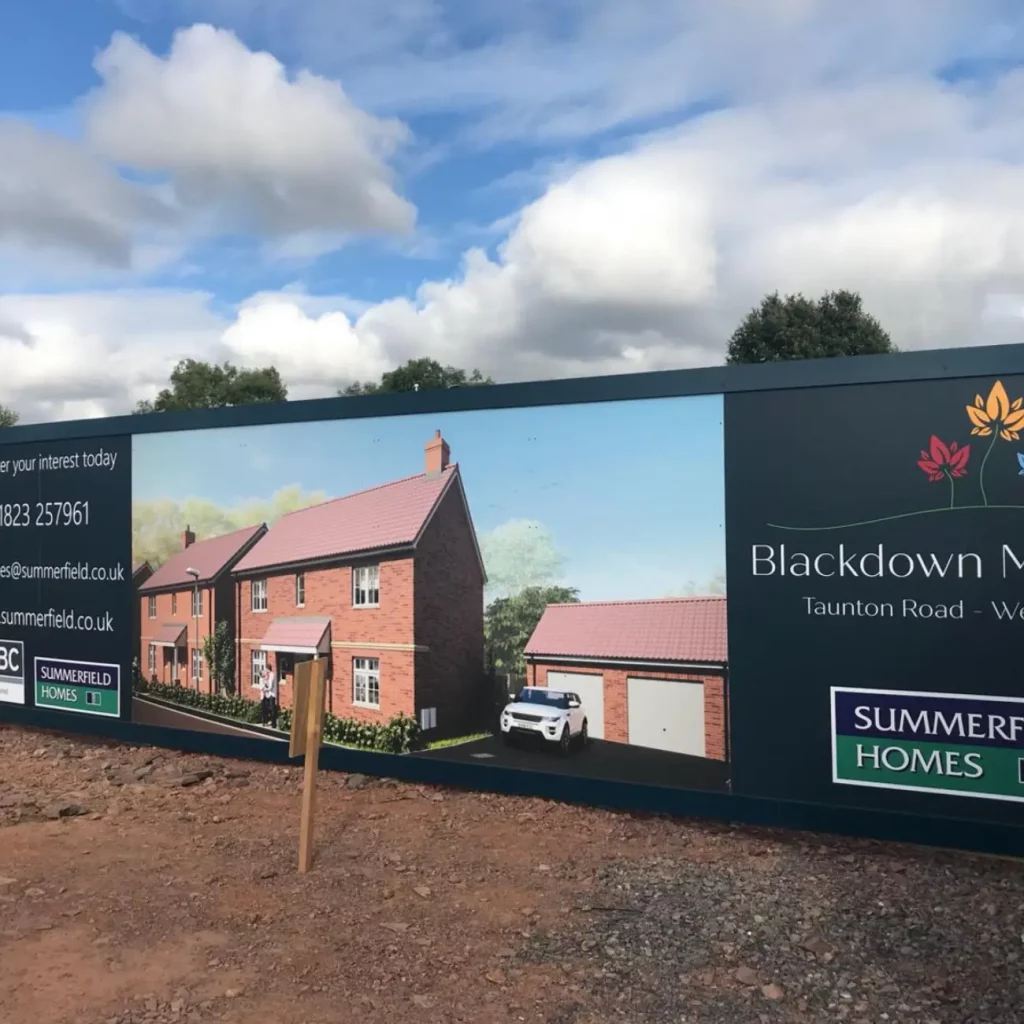 construction site hoarding boards