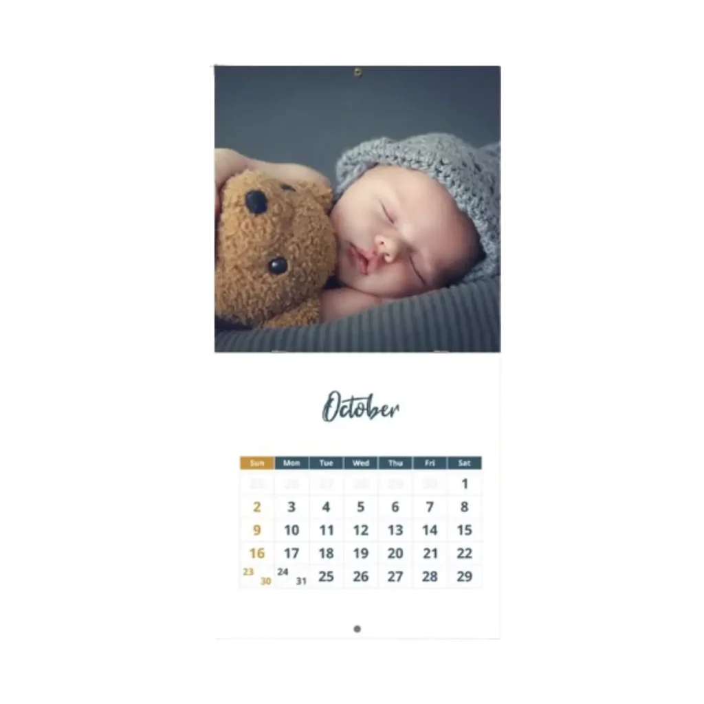 custom photo calendars easy hanging uk