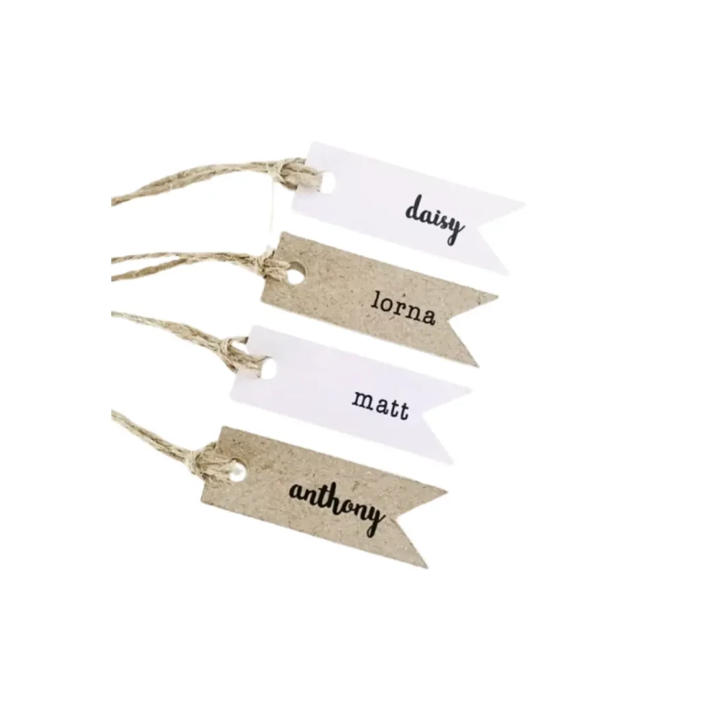 customised gift tags