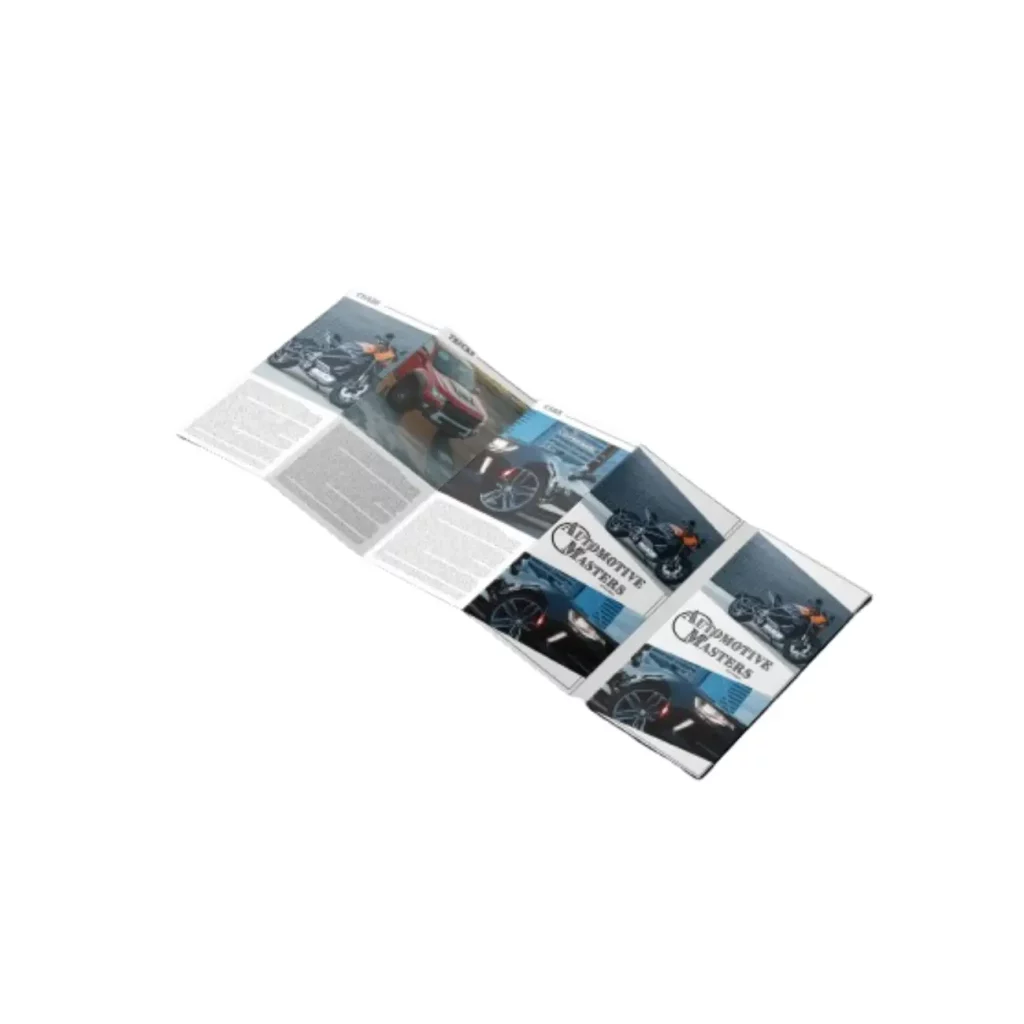 double parallel fold leaflets maximise space