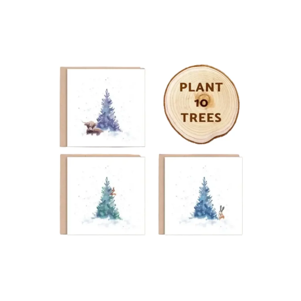 eco friendly christmas cards sustainable greetings