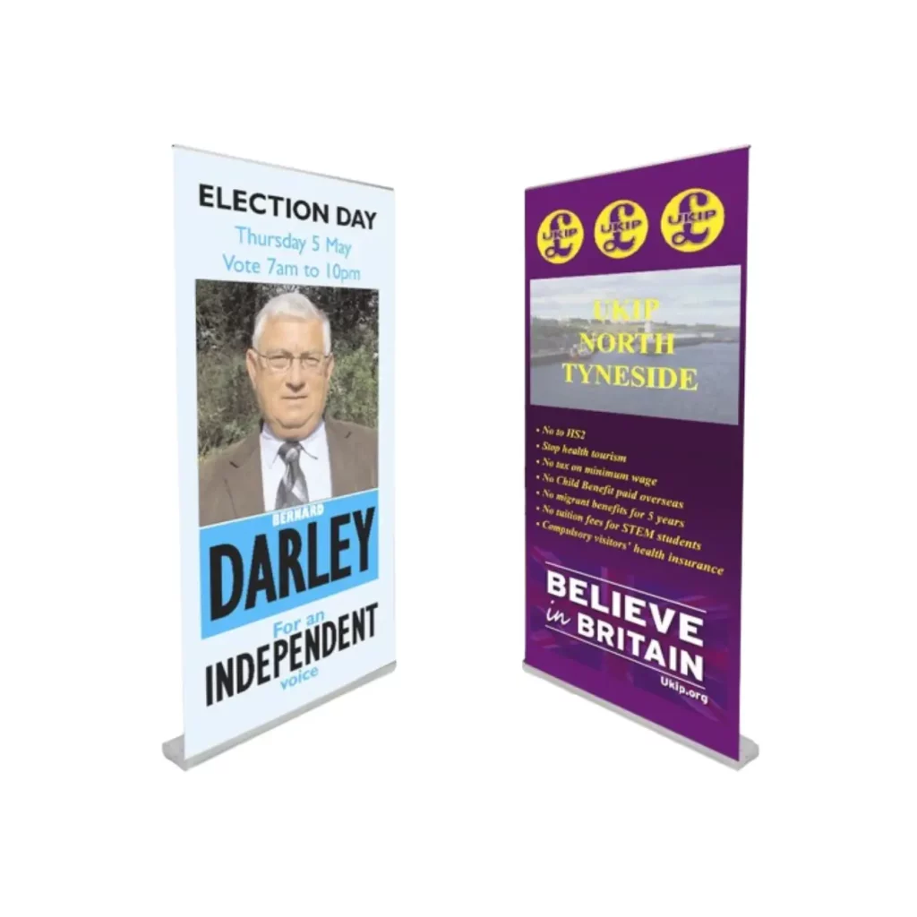 election banners high impact