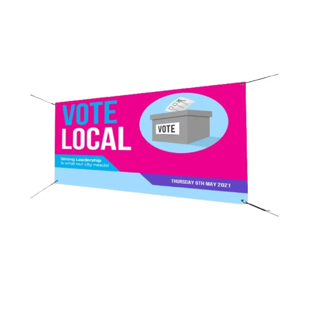 election vinyl banners durable