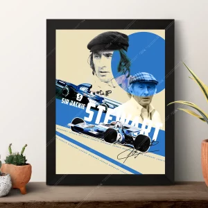 jackie stewart poster frame