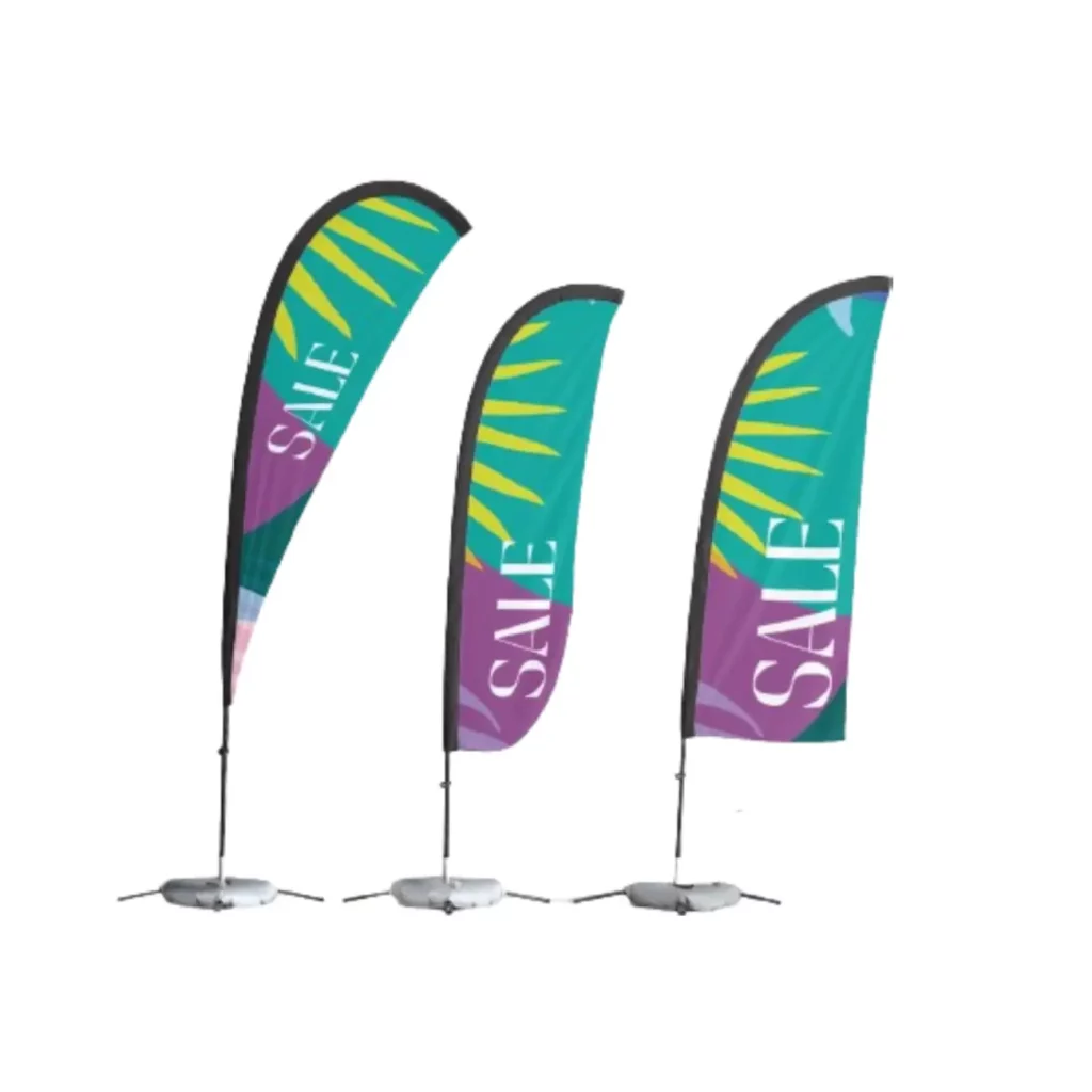 promotional flags attract attention