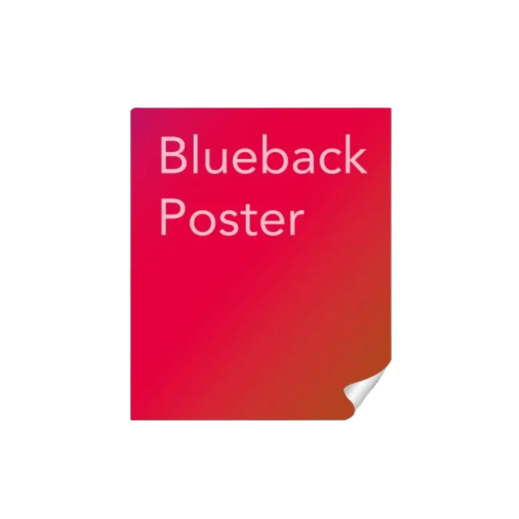 temporary blueback posters easy installation