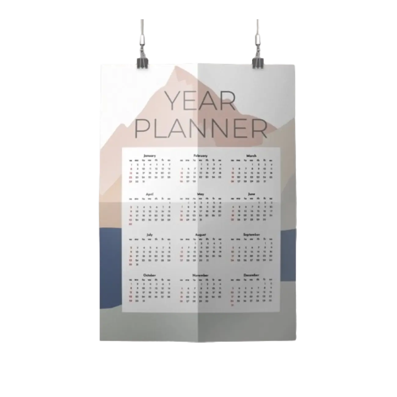 yearly wall calendars