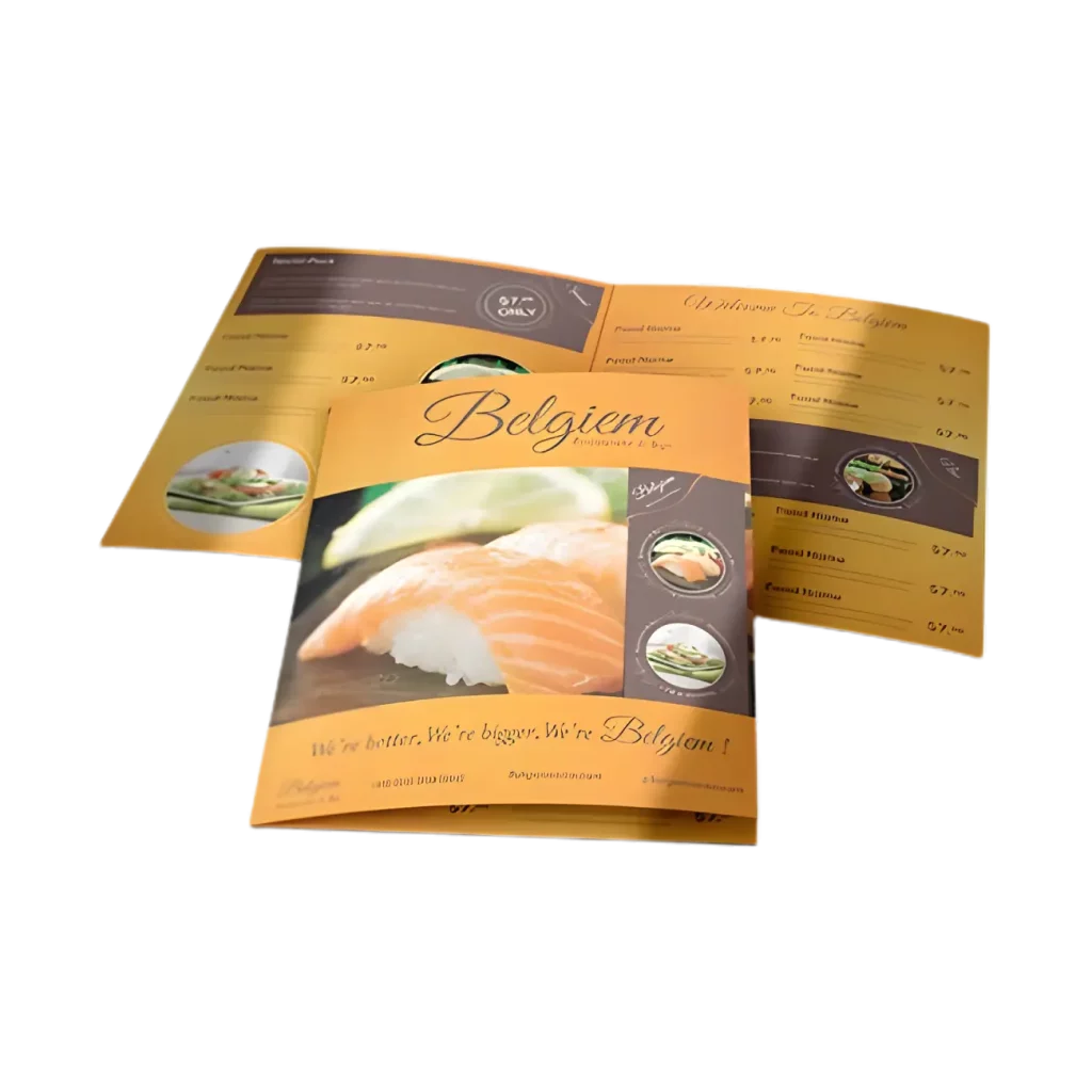 antibacterial menus laminated uk