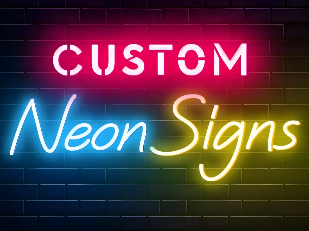 custom neon signs prints