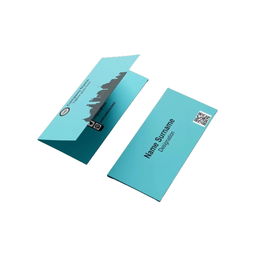 folded business cards