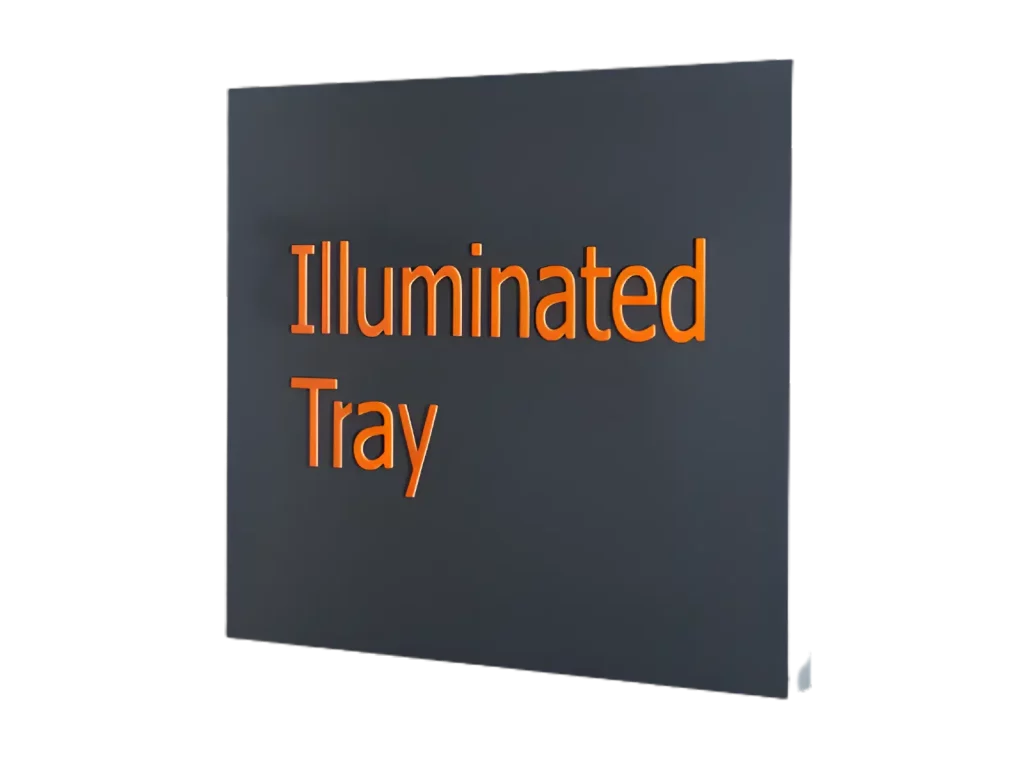 illuminated sign trays london