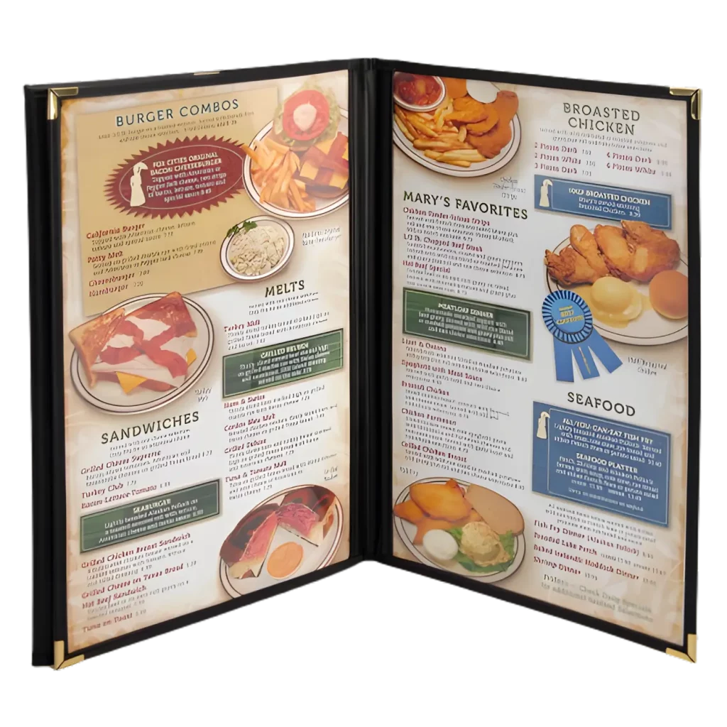 menu inserts printing waltham cross