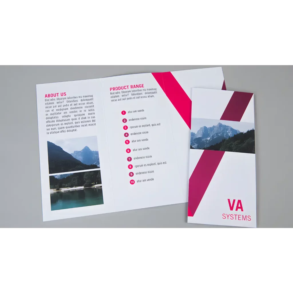 custom shape fold leaflets london