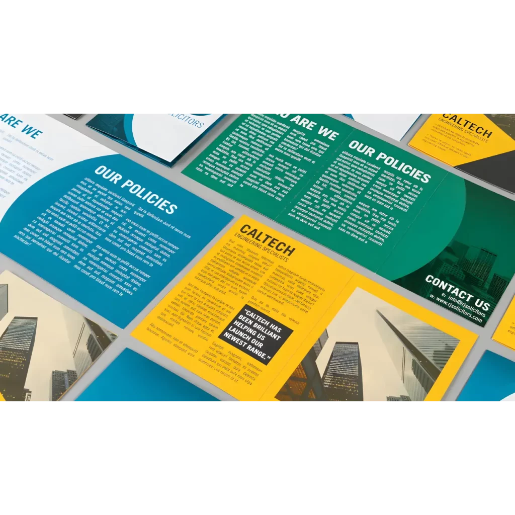 custom shape fold leaflets london waltham cross