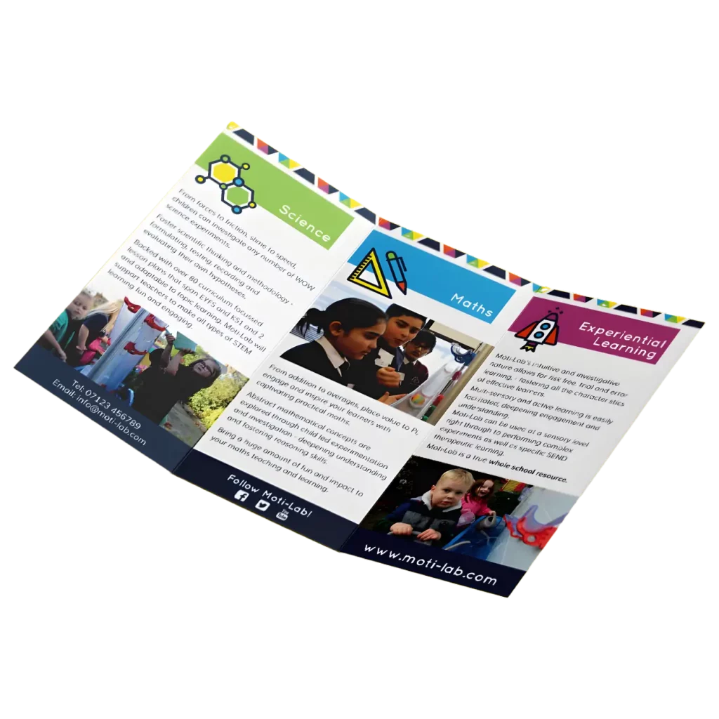 enfield printers roll fold leaflets