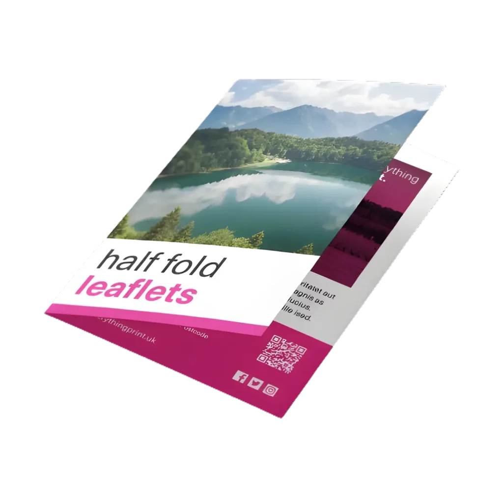 half fold leaflets waltham cross inkhive printers