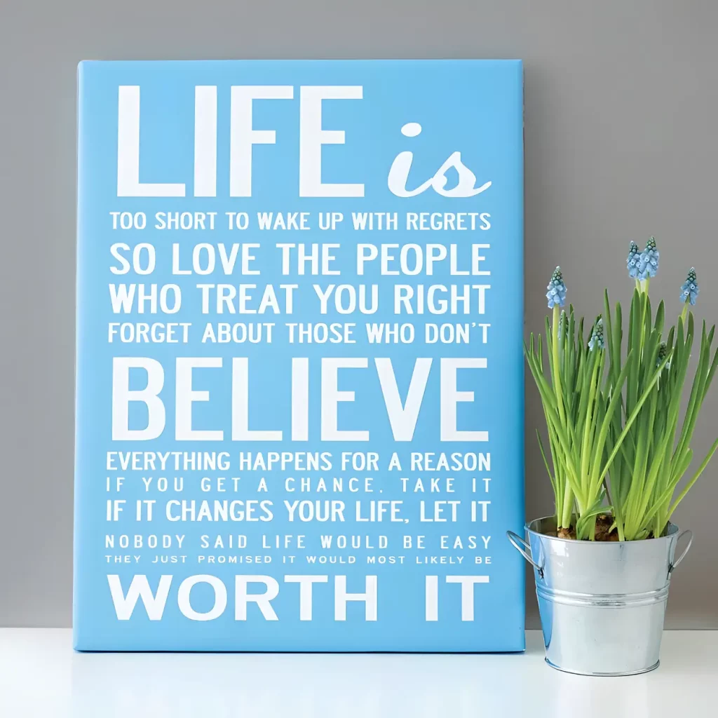 inspirational quotes on canvas waltham cross