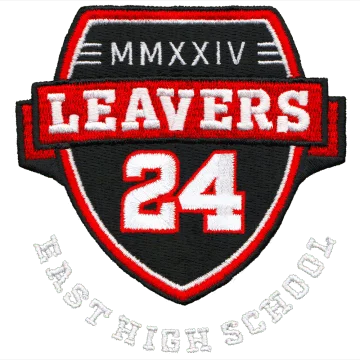 leavers hoodies front design embroidery 2