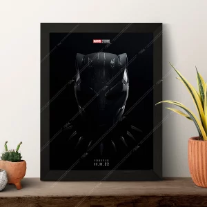 black panther poster with frame