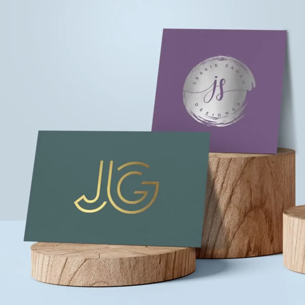 copper foil single sided business cards uk