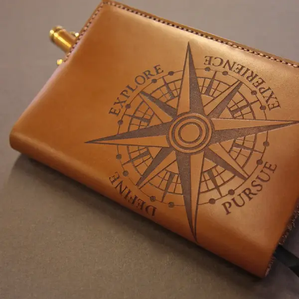 leather product laser engraving