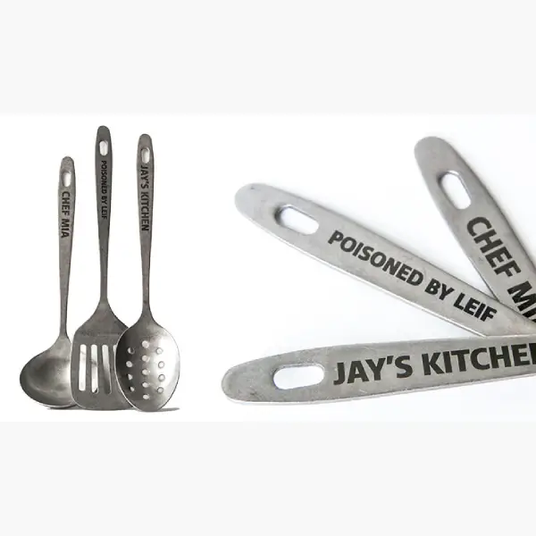 restaurant cutlery custom laser engraving waltham cross