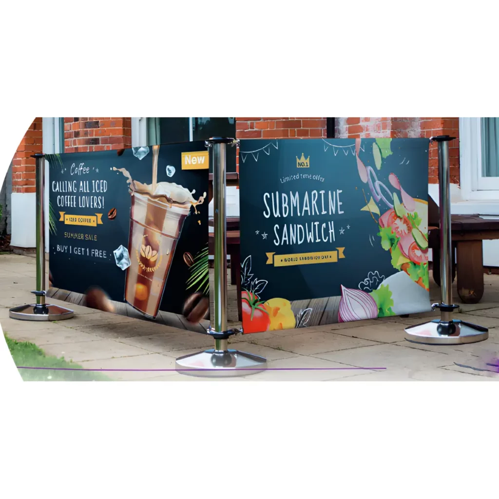 adfresco cafe barrier west london printers