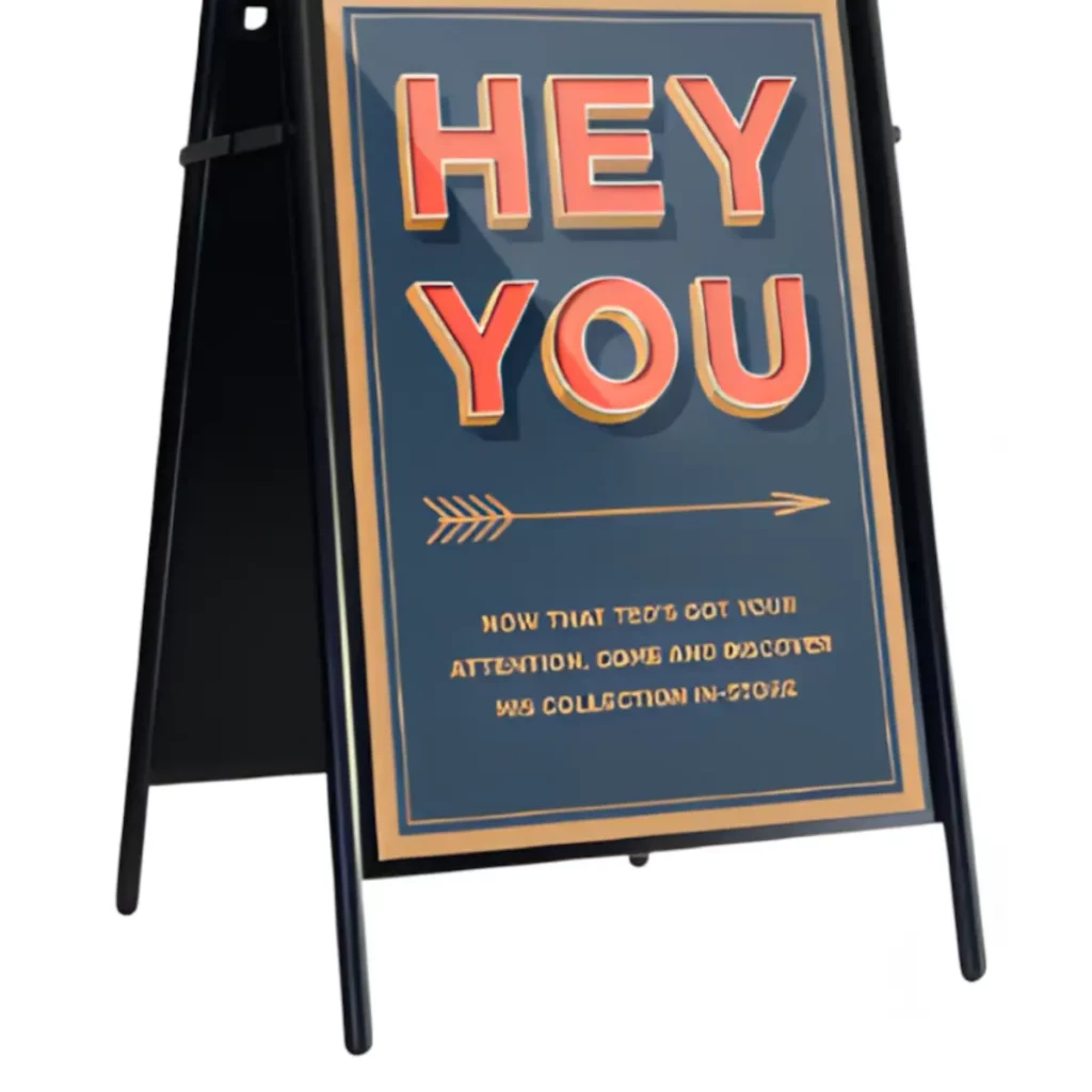 booster sign board