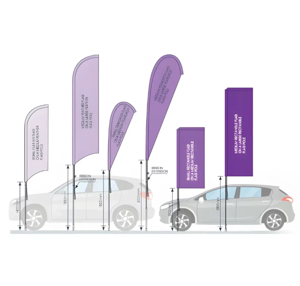 high rise flying banner kits west london printers uk