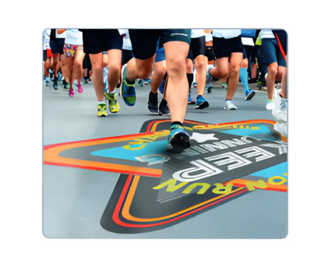 signtac self adhesive floor graphics west london printers